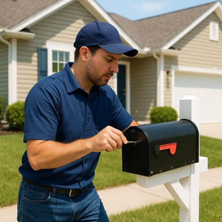 Professional mailbox repair technician in Springfield
